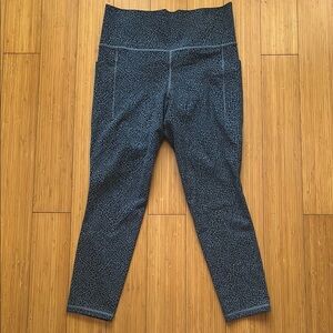 Athleta animal print Leggings blue M